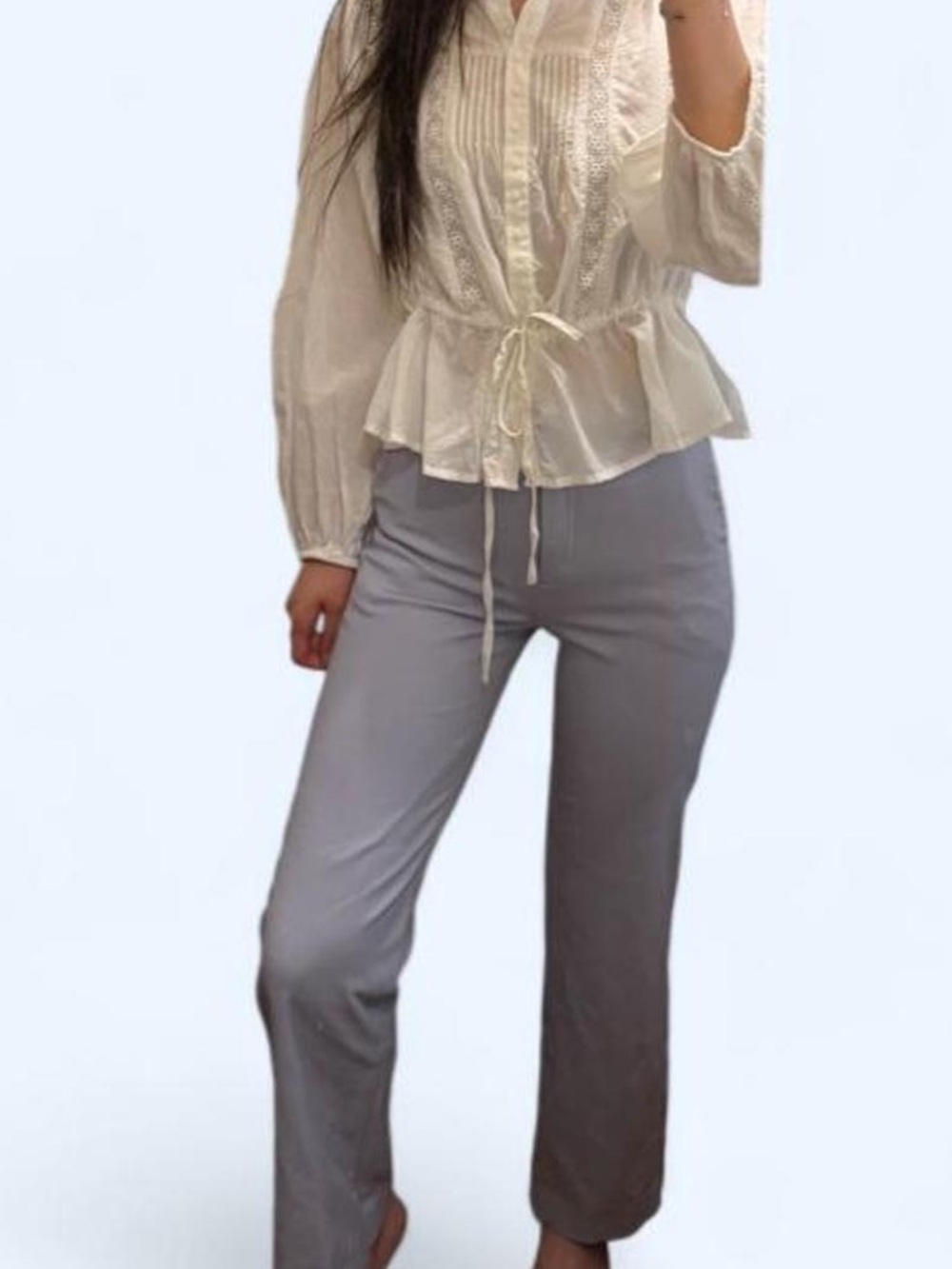 Aritzia agency pants in daze grey